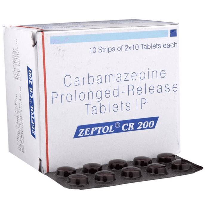 Zeptol CR 200 Tablet – Carbamazepine (200mg) 200 mg by Sun Pharmaceutical Industries Ltd — photo 1 of 6