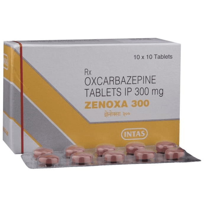 Zenoxa 300 Tablet – Oxcarbazepine (300mg) 300 mg by Intas Pharmaceuticals Ltd — photo 1 of 6