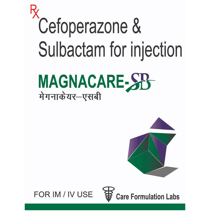 Magnacare-SB Injection – Cefoperazone (1000mg) by Care Formulation Labs Pvt Ltd — photo 1 of 5