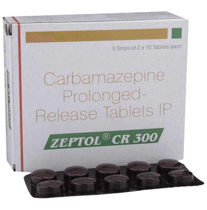 Zeptol CR 300 Tablet – Carbamazepine (300mg) 300 mg by Sun Pharmaceutical Industries Ltd — photo 1 of 6