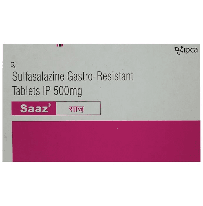 Saaz Tablet – Sulfasalazine (500mg) by Ipca Laboratories Ltd — photo 1 of 5