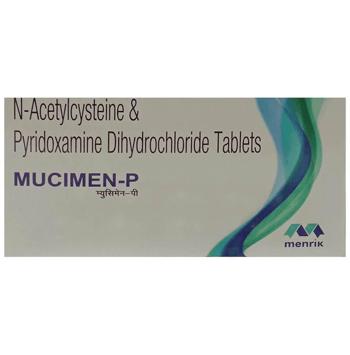 Mucimen P 300mg/50mg Tablet – bfaac190-aeb7-4c11-83a5-6d50801b2fbc by Menrik Biomerge Pvt Ltd — photo 1 of 2