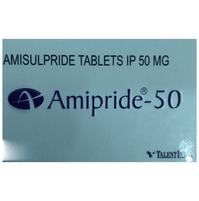 Amipride 50 Tablet – Amisulpride (50mg) 50 mg by Talent India — photo 1 of 4