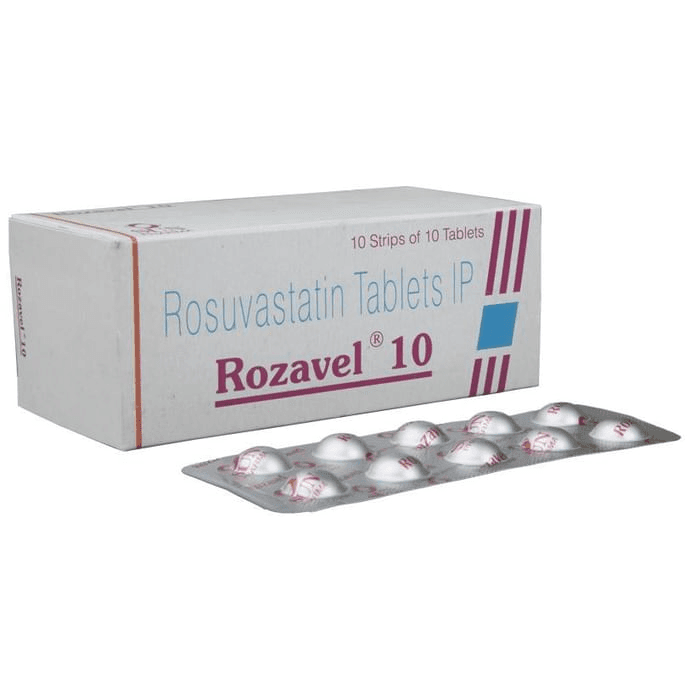 Rozavel 10 Tablet – Rosuvastatin (10mg) 10 mg by Sun Pharmaceutical Industries Ltd — photo 1 of 4