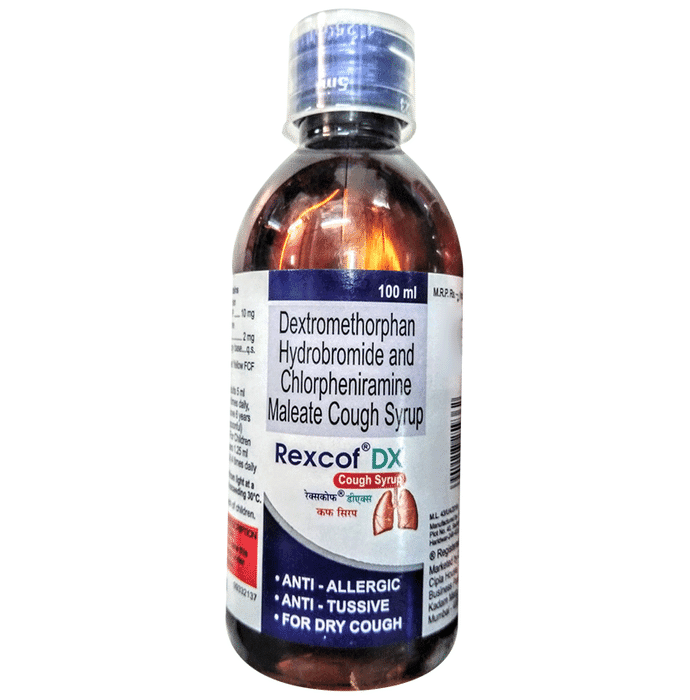 Rexcof DX Syrup – Chlorpheniramine Maleate (2mg/5ml) by Cipla Ltd — photo 1 of 3