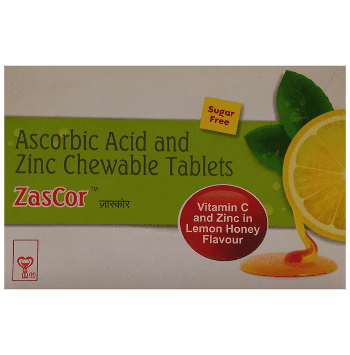 Zascor Chewable Tablet Lemon & Honey Sugar Free