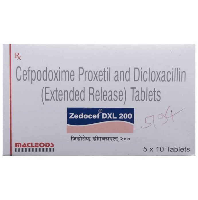 Zedocef Dxl 200 Tablet ER – e3b8599b-ed3a-4cbd-8afa-dc1e1b18dc1d by Macleods Pharmaceuticals Pvt Ltd — photo 1 of 5