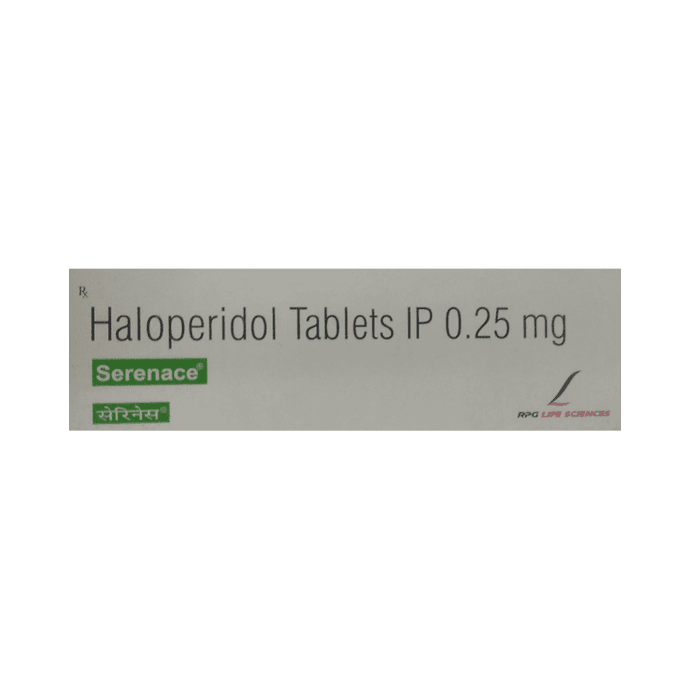 Serenace Tablet – Haloperidol (0.25mg) by RPG Life Sciences Ltd — photo 1 of 4