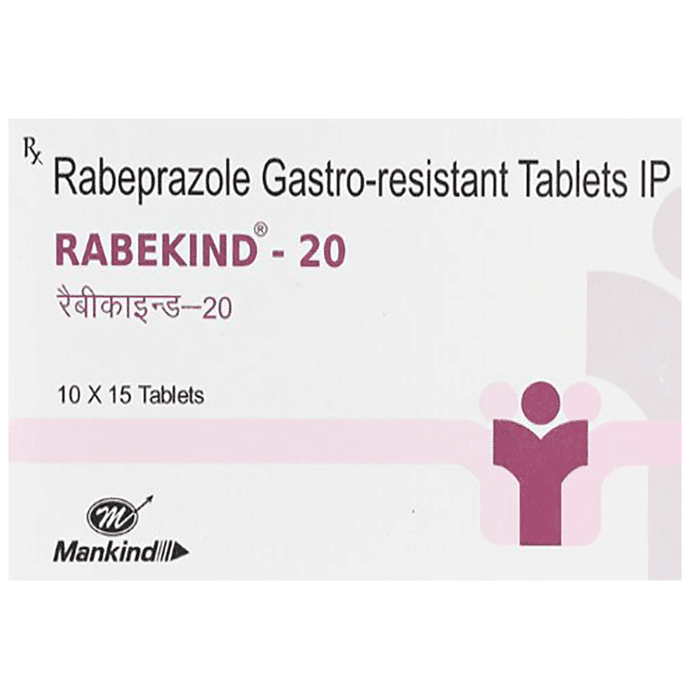 Rabekind 20 Tablet – 626bbfc5-7a28-4a7e-8b9b-64ae893813b5 by Mankind Pharma Ltd — photo 1 of 3