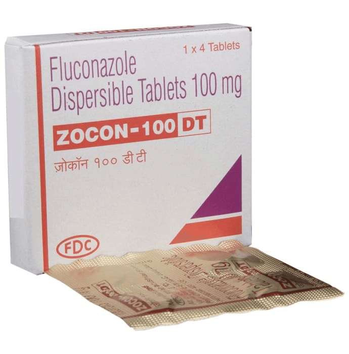 Zocon 100 DT Tablet – Fluconazole (100mg) 100 mg by FDC Ltd — photo 1 of 7