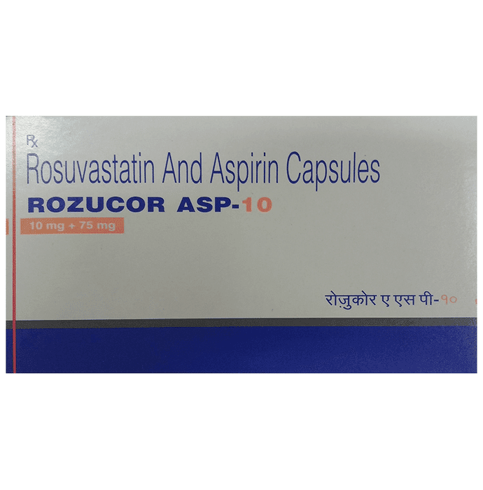 Rozucor ASP 10 Capsule – b9cbefce-d49b-4299-bcca-c4e7c80fe7d5 by Torrent Pharmaceuticals Ltd — photo 1 of 5