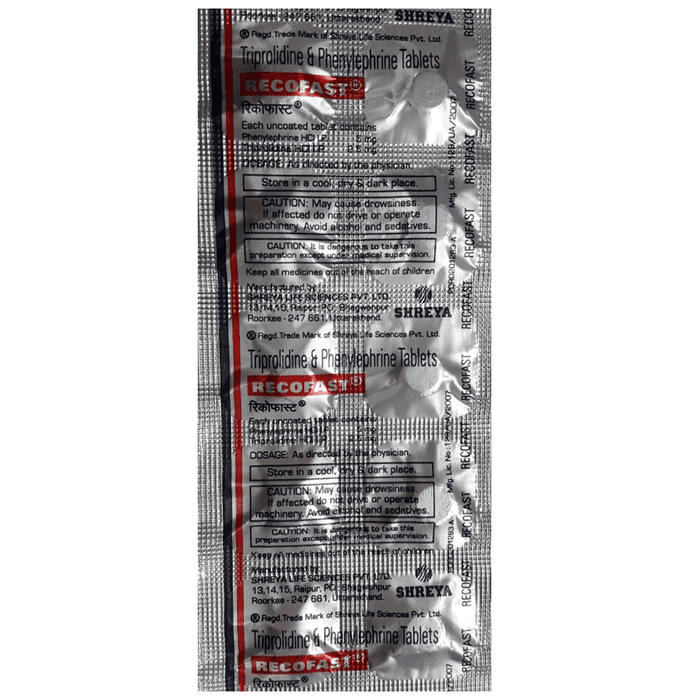 Recofast Tablet – 0423ed0b-991f-4043-9322-b5570ee8c470 by Shreya Life Sciences Pvt Ltd