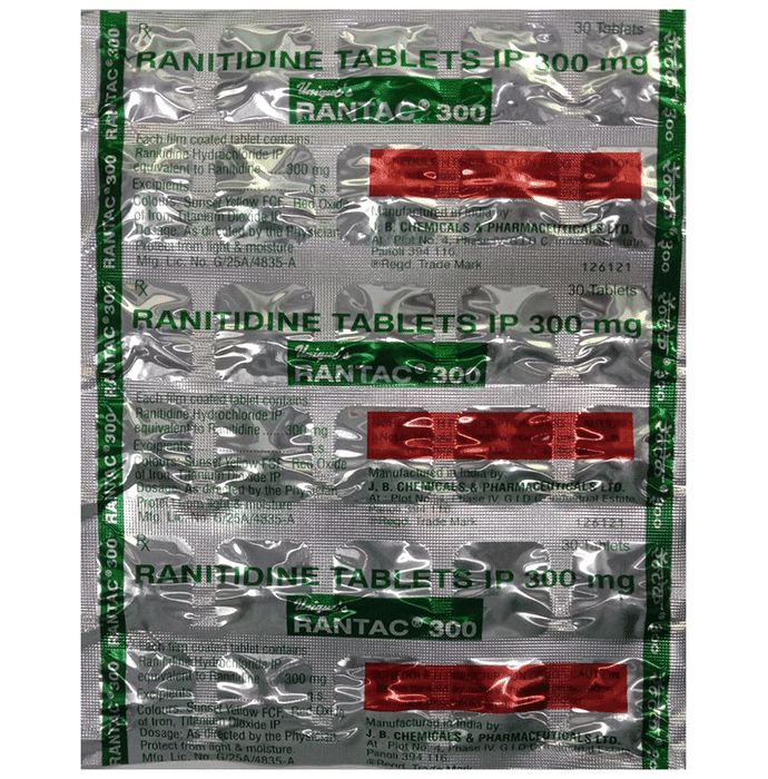Rantac 300 Tablet – d6b06367-3f8d-4ae1-b421-acd1338381cf by J B Chemicals and Pharmaceuticals Ltd — photo 1 of 2