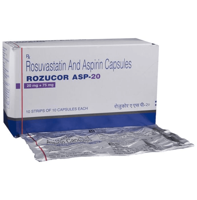 Rozucor ASP 20mg/75mg Capsule – a6f844ac-b086-4128-819e-4c74b32fb9f7 by Torrent Pharmaceuticals Ltd — photo 1 of 5