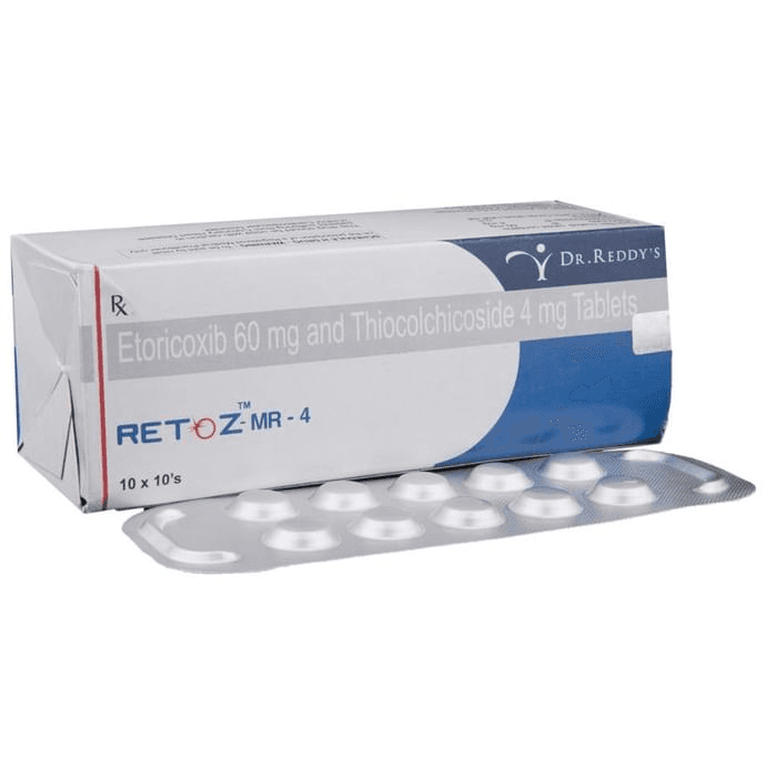 Retoz-MR 4 Tablet – Etoricoxib (60mg) 4 mg by Dr Reddy's Laboratories Ltd — photo 1 of 6