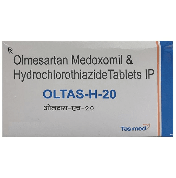 Oltas-H 20 Tablet – Hydrochlorothiazide (12.5mg) 20 mg by Tas Med India Pvt Ltd — photo 1 of 3