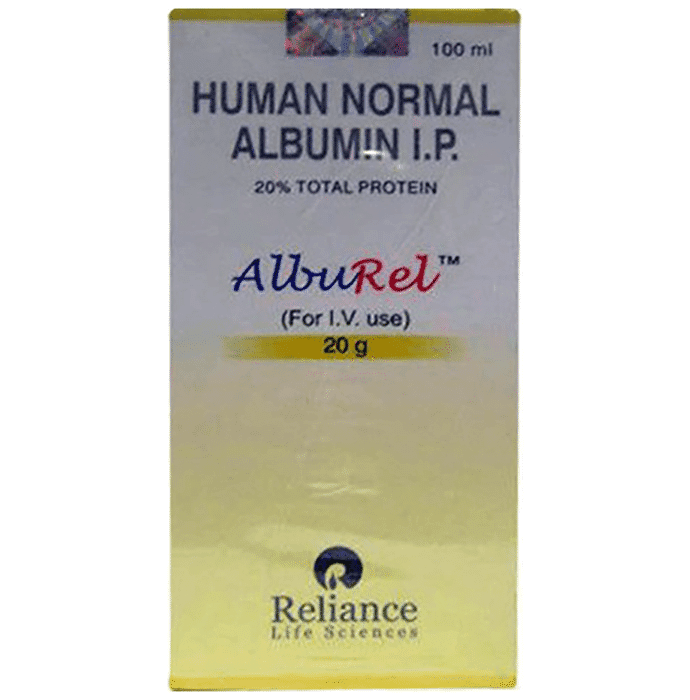 Alburel 20gm Solution for Infusion – Albumin (20%) by Reliance Life Sciences