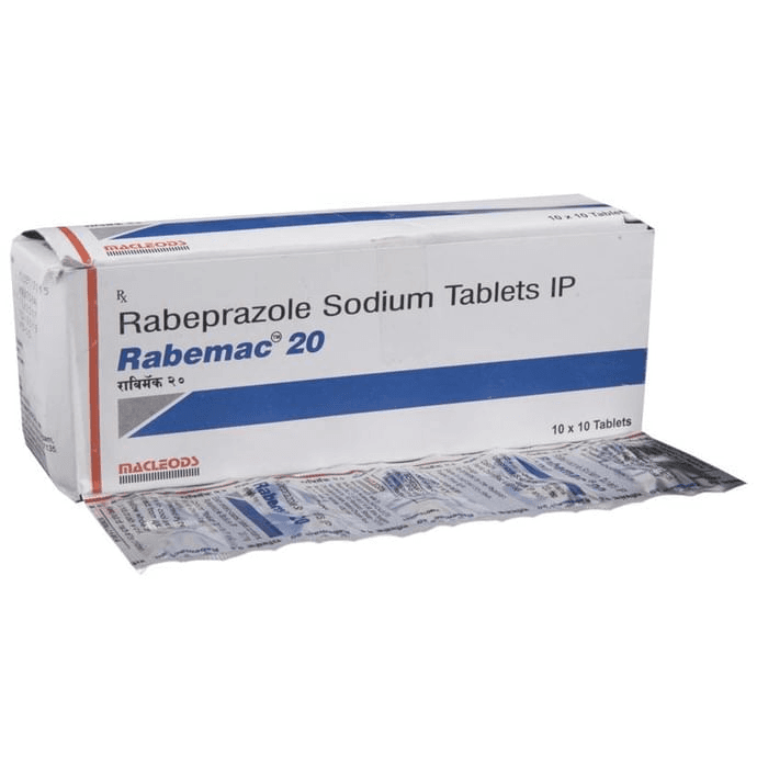 Rabemac 20 Tablet – 57c2f131-9302-46a8-83fe-6c0b65361a64 by Macleods Pharmaceuticals Pvt Ltd — photo 1 of 5