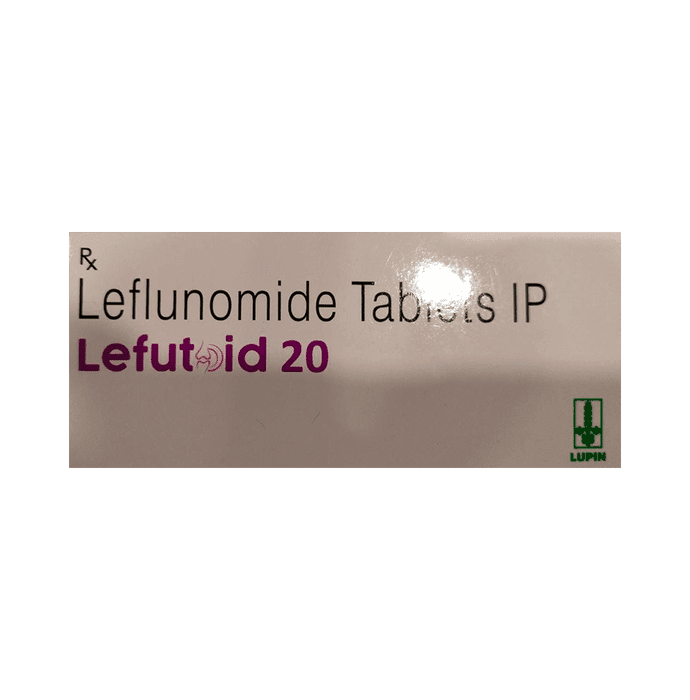 Lefutoid 20 Tablet – Leflunomide (20mg) 20 mg by Lupin Ltd — photo 1 of 2