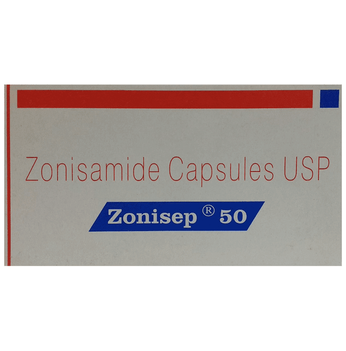 Zonisep 50 Capsule – Zonisamide (50mg) 50 mg by Sun Pharmaceutical Industries Ltd — photo 1 of 4