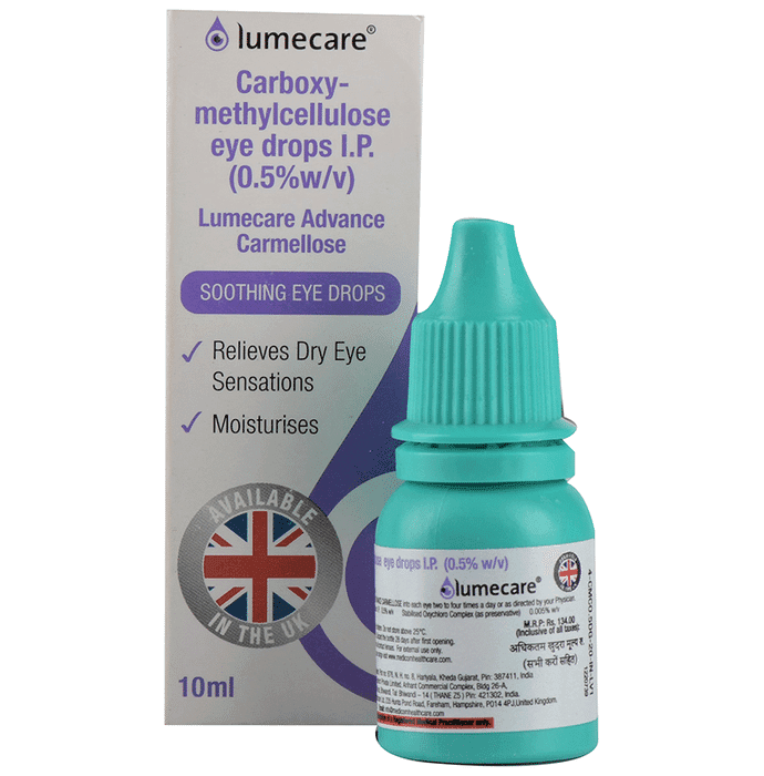 Lumecare Advance Carmellose Soothing Eye Drop – Carboxymethylcellulose (0.5% w/v) by Medicom International Eyetech Pvt Ltd
