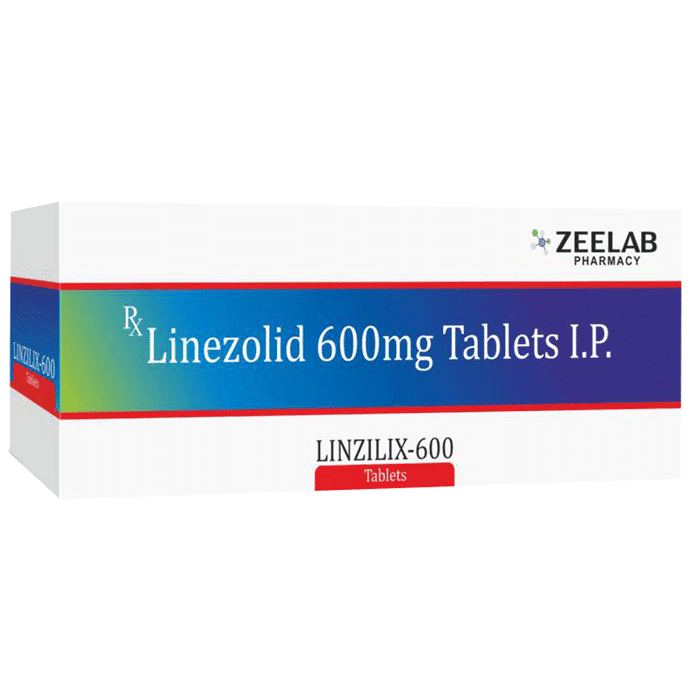 Linzilix 600 Tablet – Linezolid (600mg) 600 mg by Zeelab Pharmacy Pvt Ltd — photo 1 of 3