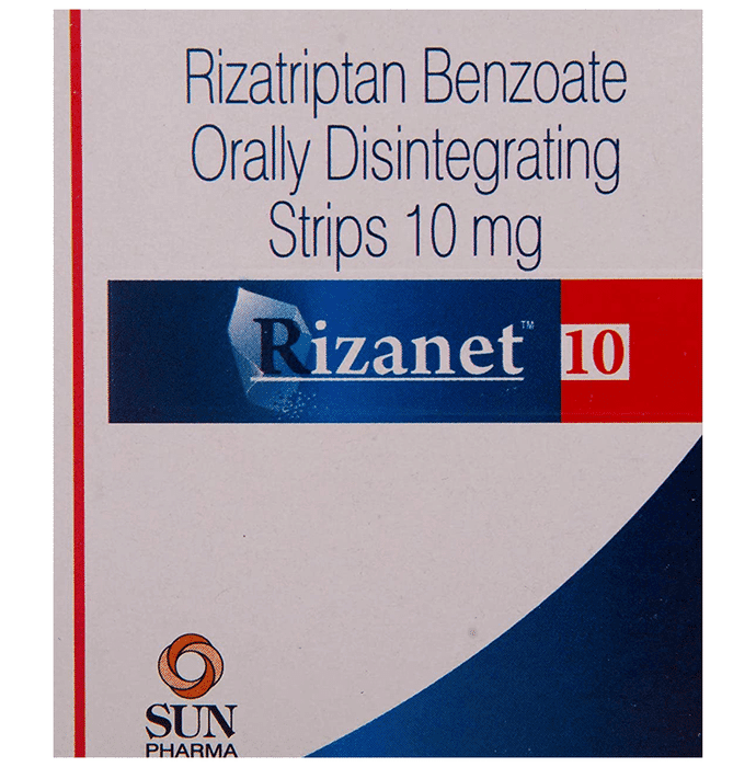 Rizanet 10 Oral Disintegrating Strip – Rizatriptan (10mg) 10 mg by Sun Pharmaceutical Industries Ltd — photo 1 of 4