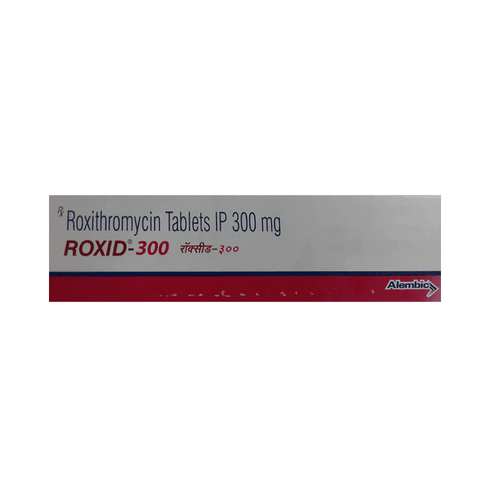 Roxid 300 Tablet – Roxithromycin (300mg) 300 mg by Alembic Pharmaceuticals Ltd — photo 1 of 5
