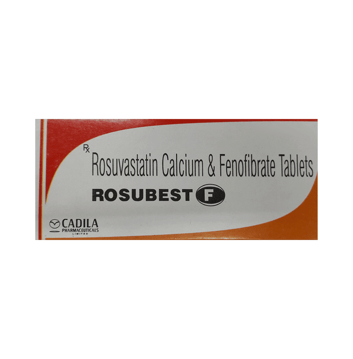 Rosubest F Tablet – Fenofibrate (160mg) by Cadila Pharmaceuticals Ltd — photo 1 of 2