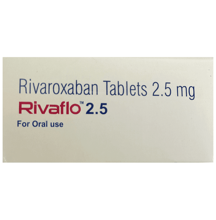 Rivaflo 2.5 Tablet – Rivaroxaban (2.5mg) 2.5 mg by Sun Pharmaceutical Industries Ltd — photo 1 of 3