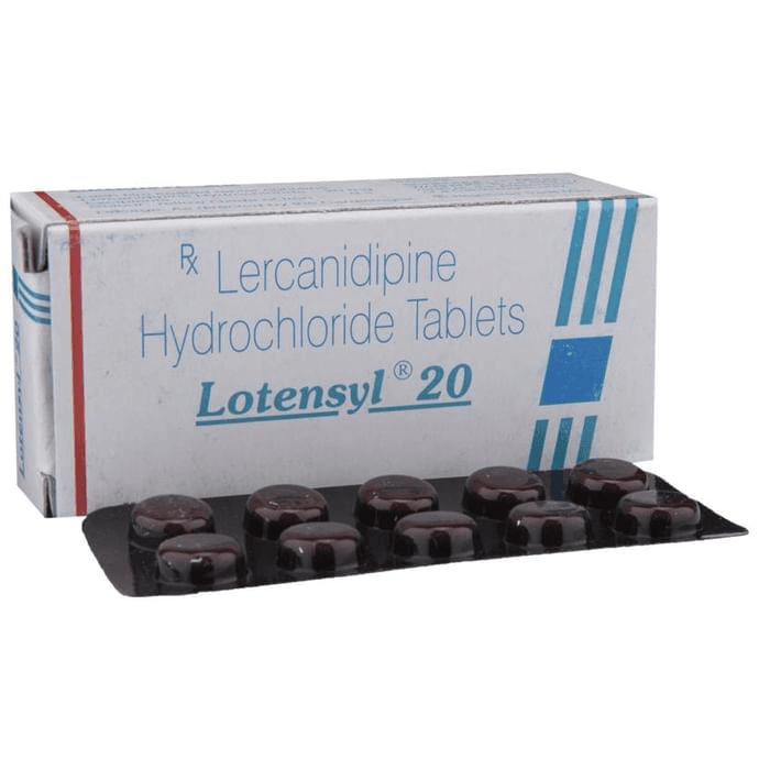 Lotensyl 20 Tablet – Lercanidipine (20mg) 20 mg by Sun Pharmaceutical Industries Ltd — photo 1 of 6