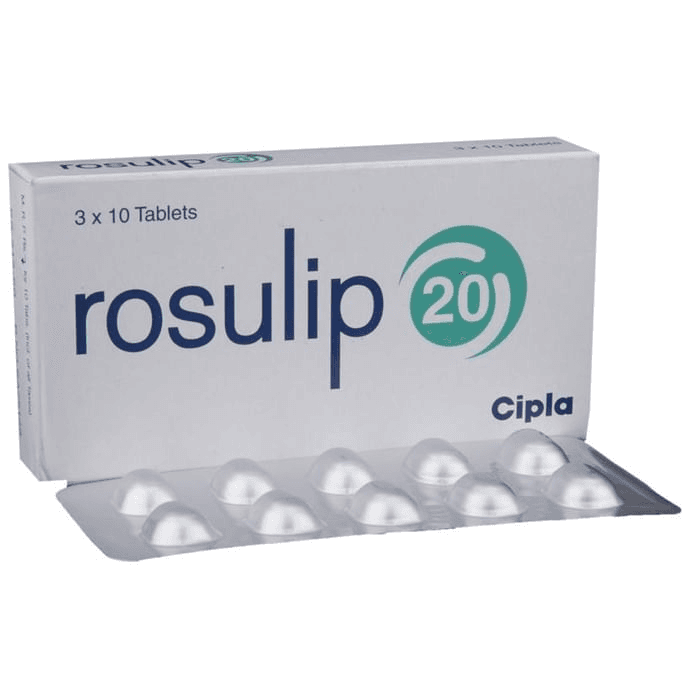 Rosulip 20 Tablet – 97e955db-438d-4888-8221-99b6d355fcc4 by Cipla Ltd — photo 1 of 6