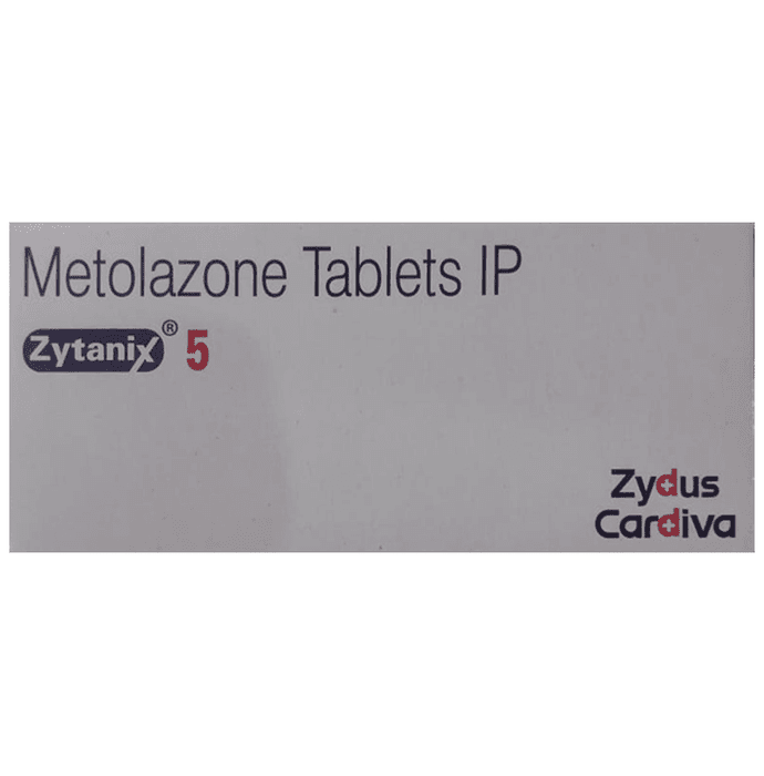 Zytanix 5 Tablet – Metolazone (5mg) 5 mg by Zydus Cadila — photo 1 of 3