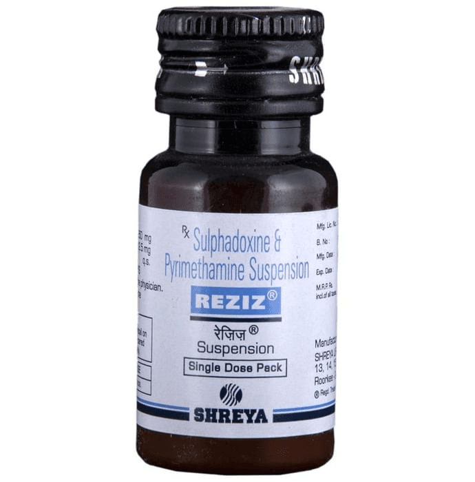 Reziz Suspension – Pyrimethamine (12.5mg) by Shreya Life Sciences Pvt Ltd — photo 1 of 2