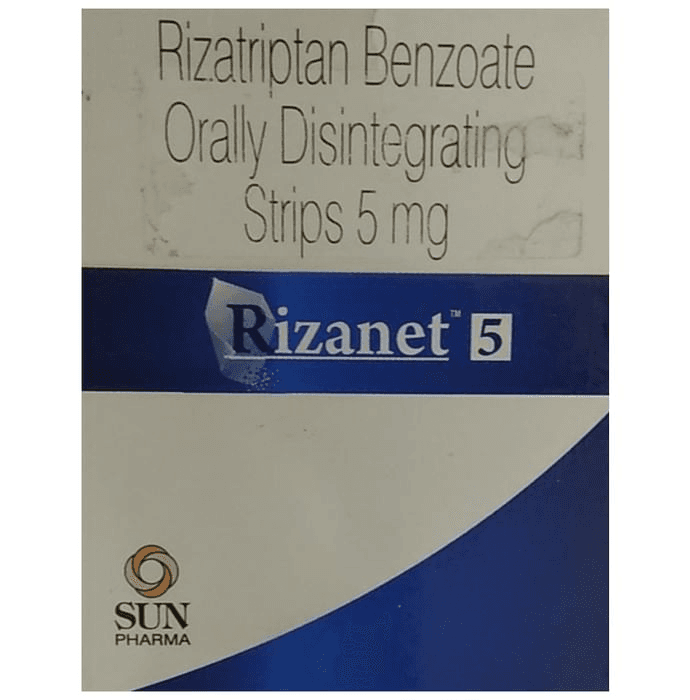 Rizanet 5 Orally Disintegrating Strip – Rizatriptan (5mg) 5 mg by Sun Pharmaceutical Industries Ltd — photo 1 of 4