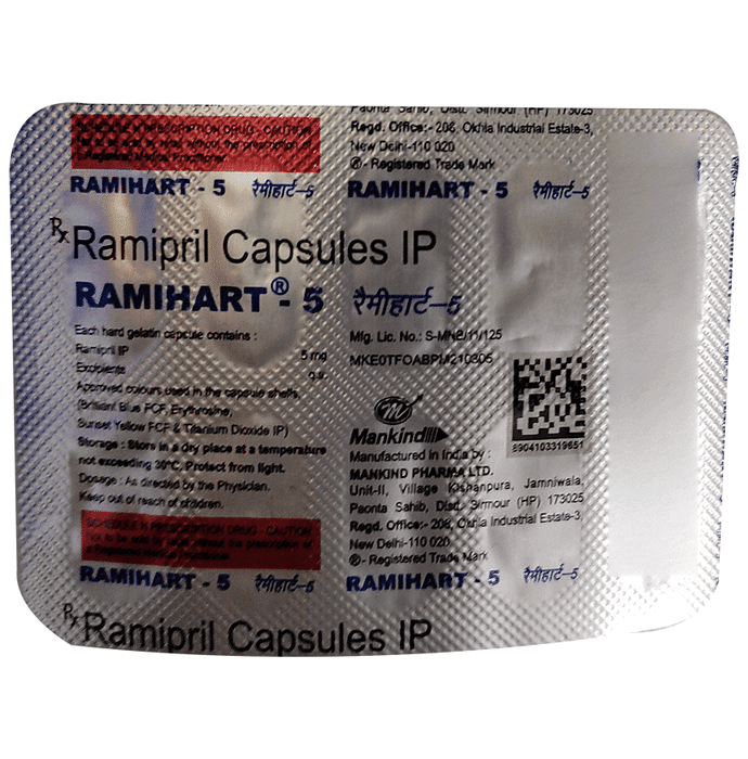 Ramihart 5 Capsule – f6f56ef0-ad1a-4071-b05b-623c2d637365 by Mankind Pharma Ltd — photo 1 of 2