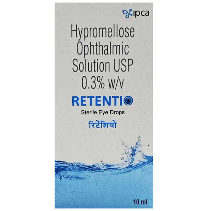 Retentio Sterile Eye Drop – Hydroxypropylmethylcellulose (3mg) by Ipca Laboratories Ltd — photo 1 of 3