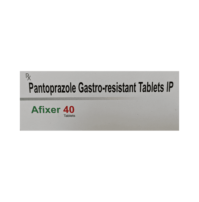 Afixer 40 Tablet – Pantoprazole (40mg) 40 mg by Mecartus Health Care Pvt Ltd — photo 1 of 2