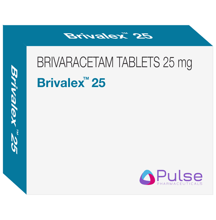 Brivalex 25mg Tablet – Brivaracetam (25mg) 25 mg by Pulse Pharmaceuticals — photo 1 of 2