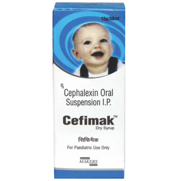 Cefimak Dry Syrup – Cefalexin (125mg) by Makers Laboratories Ltd