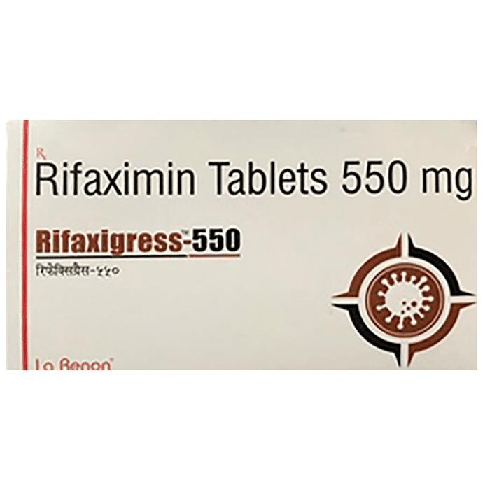 Rifaxigress 550 Tablet – Rifaximin (550mg) 550 mg by La Renon Healthcare Pvt Ltd — photo 1 of 4