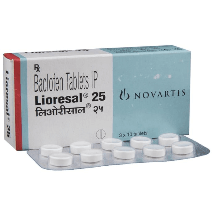 Lioresal 25 Tablet – Baclofen (25mg) 25 mg by Novartis India Ltd — photo 1 of 6