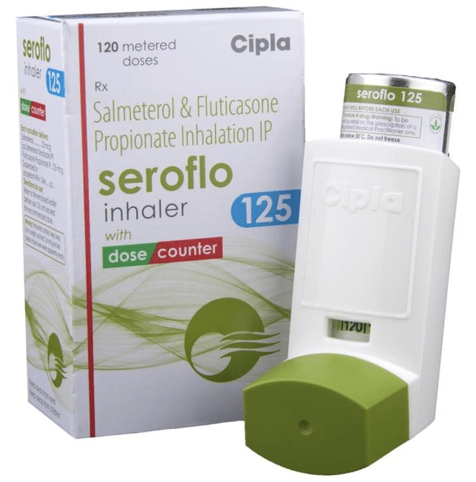 Seroflo 125 Inhaler – Salmeterol (25mcg) 125 mg by Cipla Ltd — photo 1 of 10