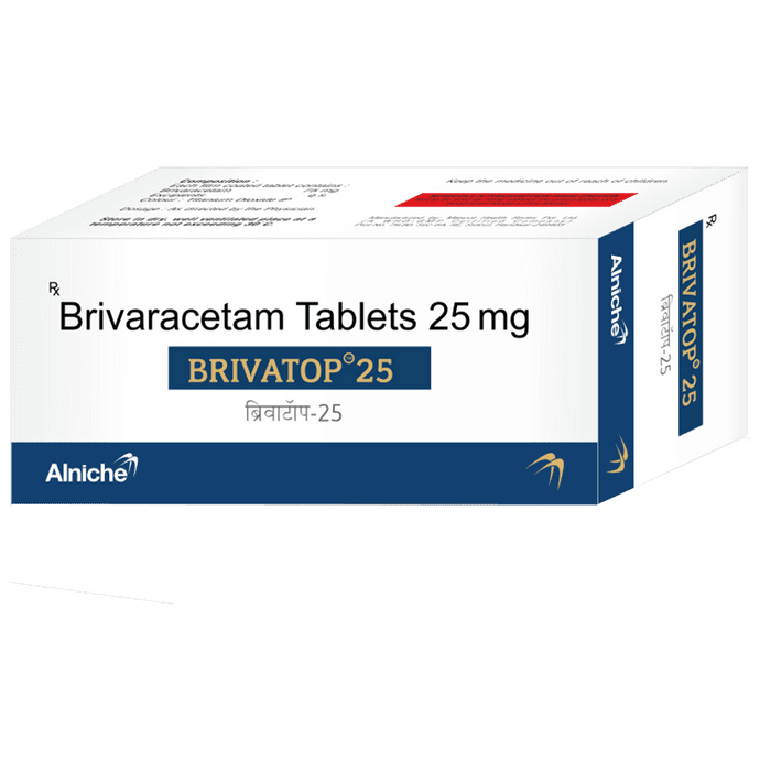 Brivatop 25 Tablet – Brivaracetam (25mg) 25 mg by Alniche Life Sciences Pvt Ltd